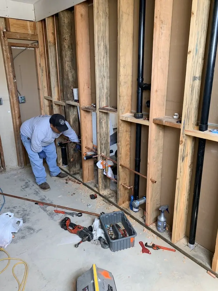 Commercial rough-in plumbing for Gas Line Repair in Adams Corners
